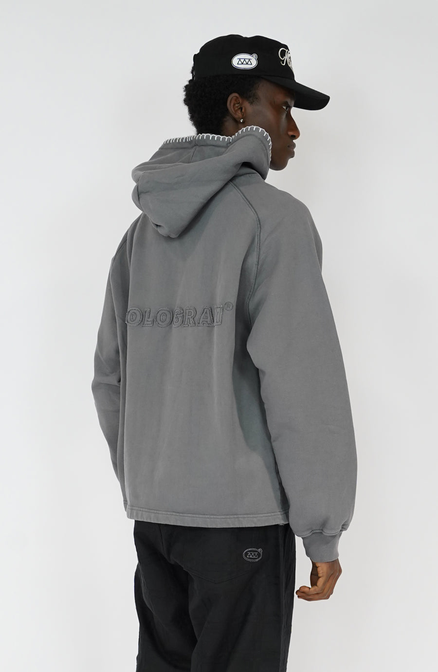 Hoodie Seam grey