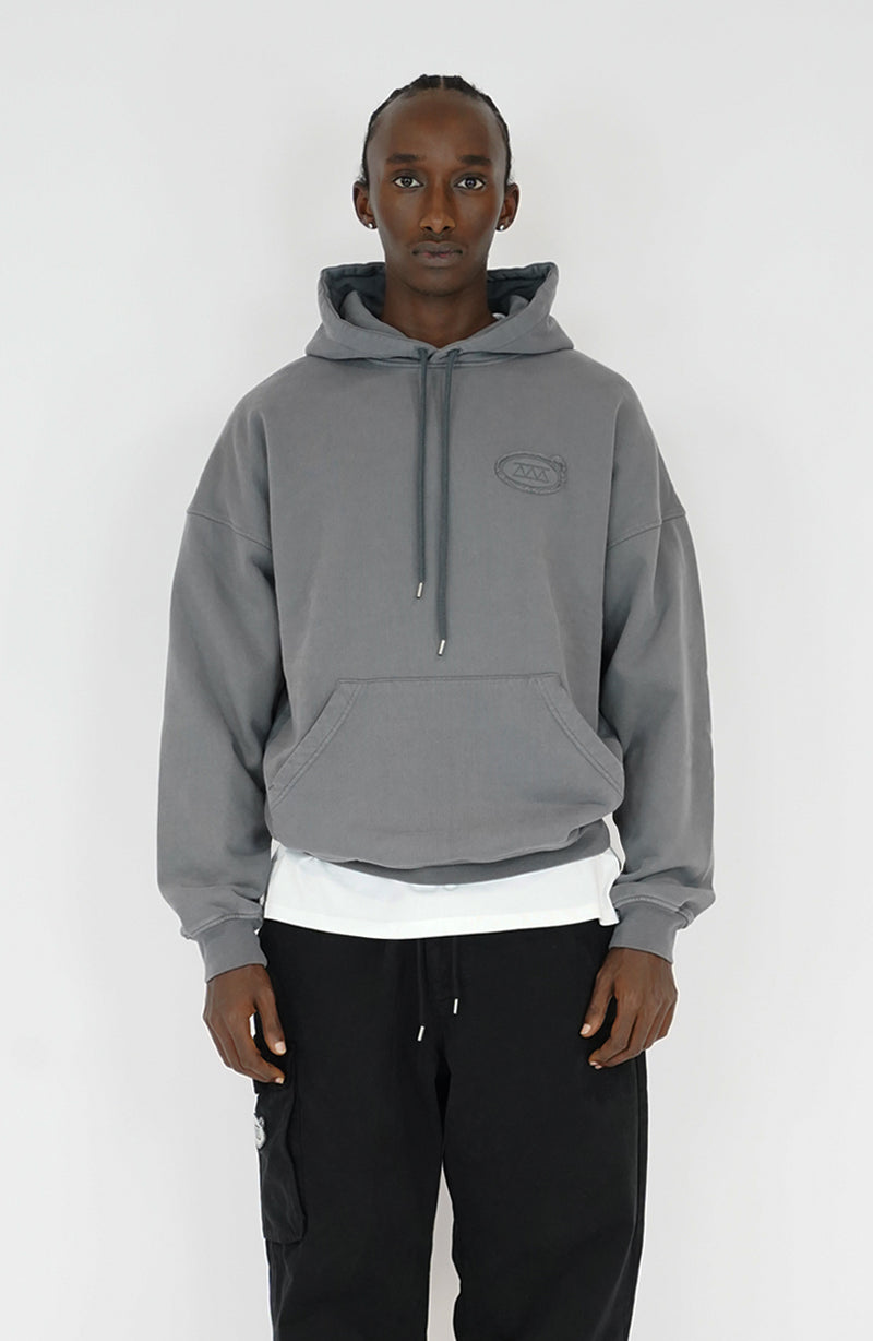 Hoodie streetwear Torn grey