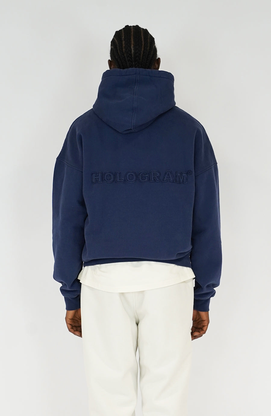 Hoodie streetwear Torn navy