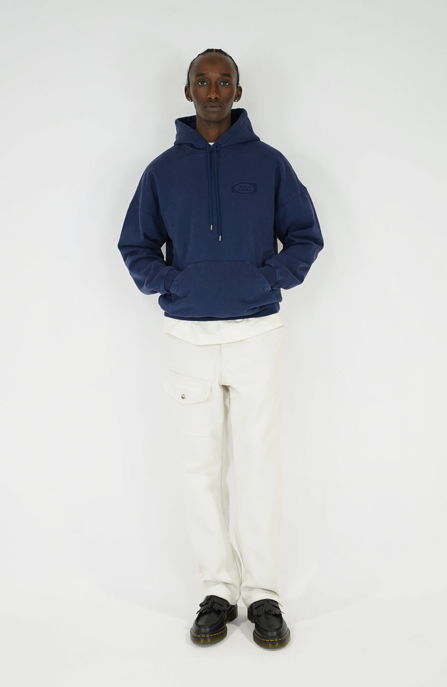 Hoodie streetwear Torn navy