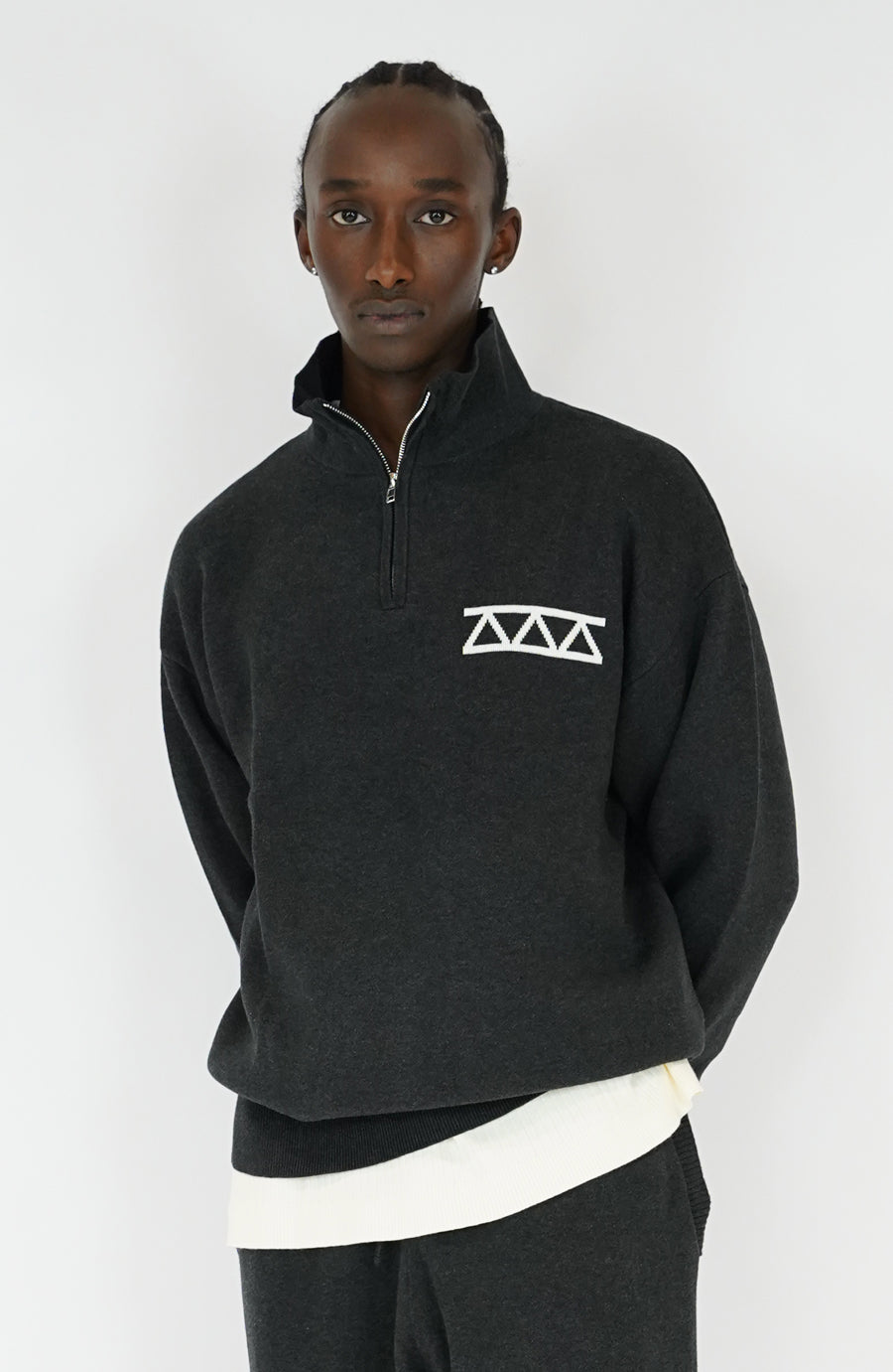 Knit streetwear Link black
