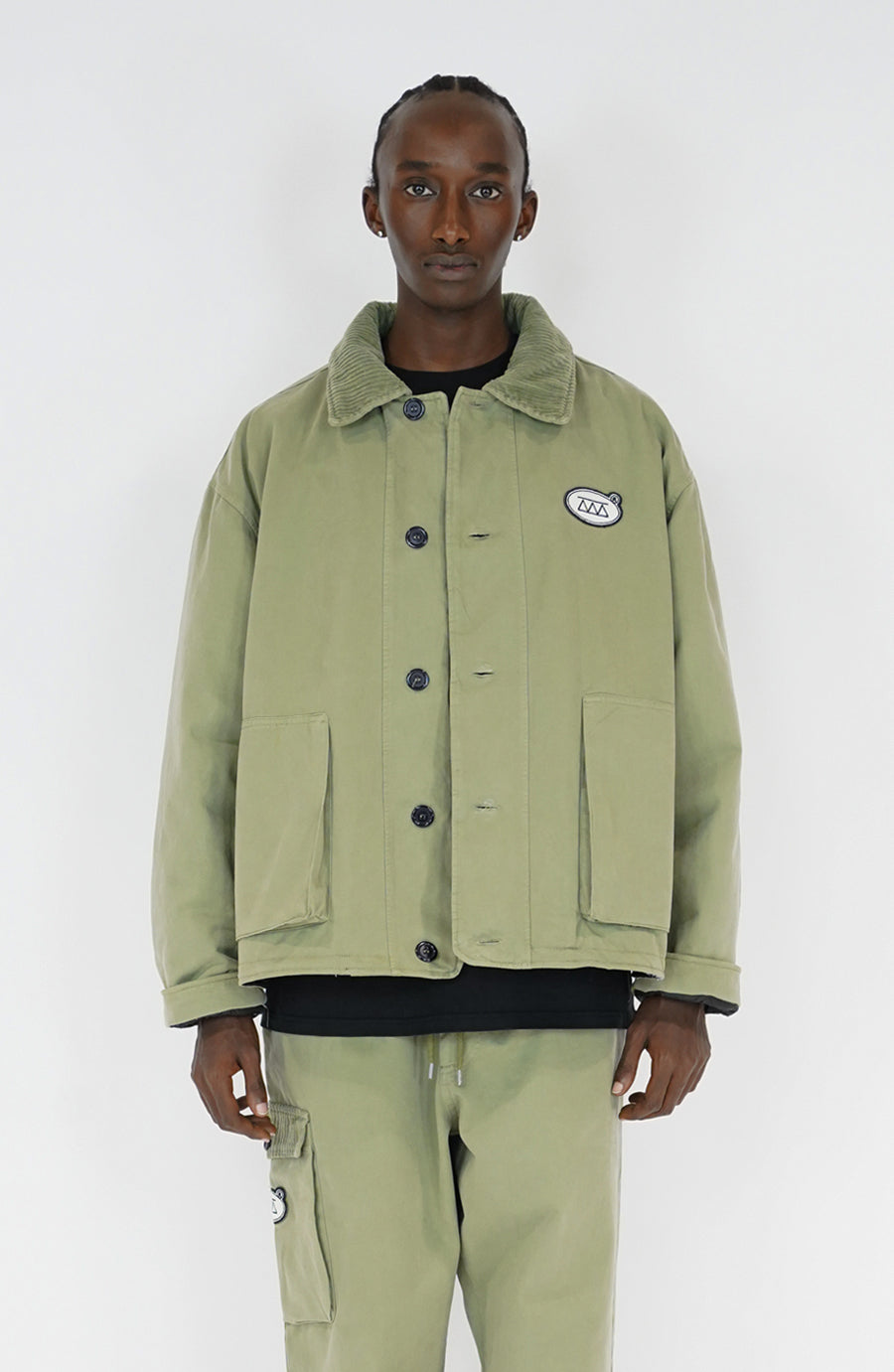Manteau streetwear Layer olive