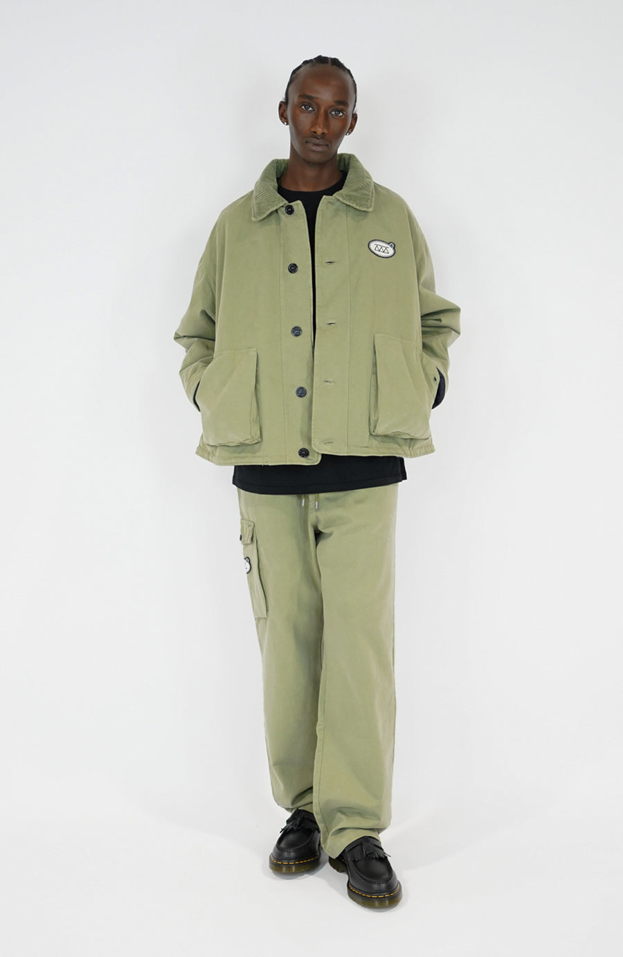 Manteau streetwear Layer olive