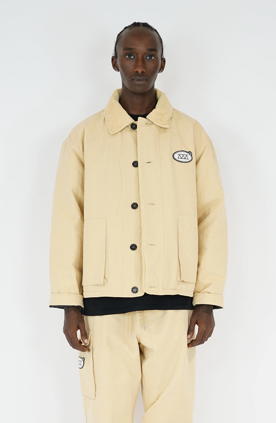 Manteau streetwear Layer beige