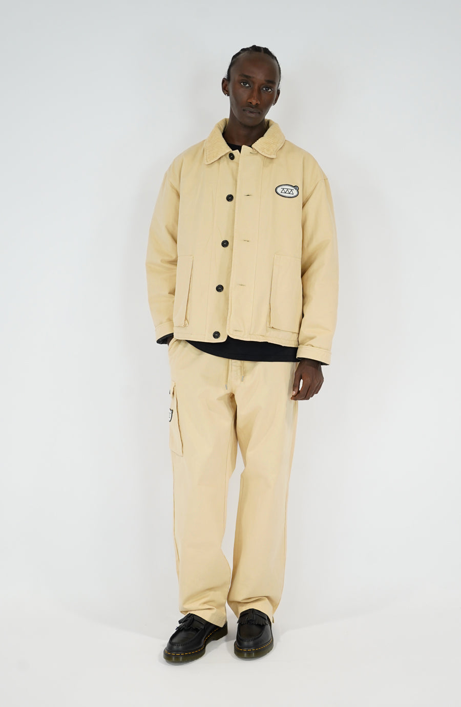 Manteau streetwear Layer beige
