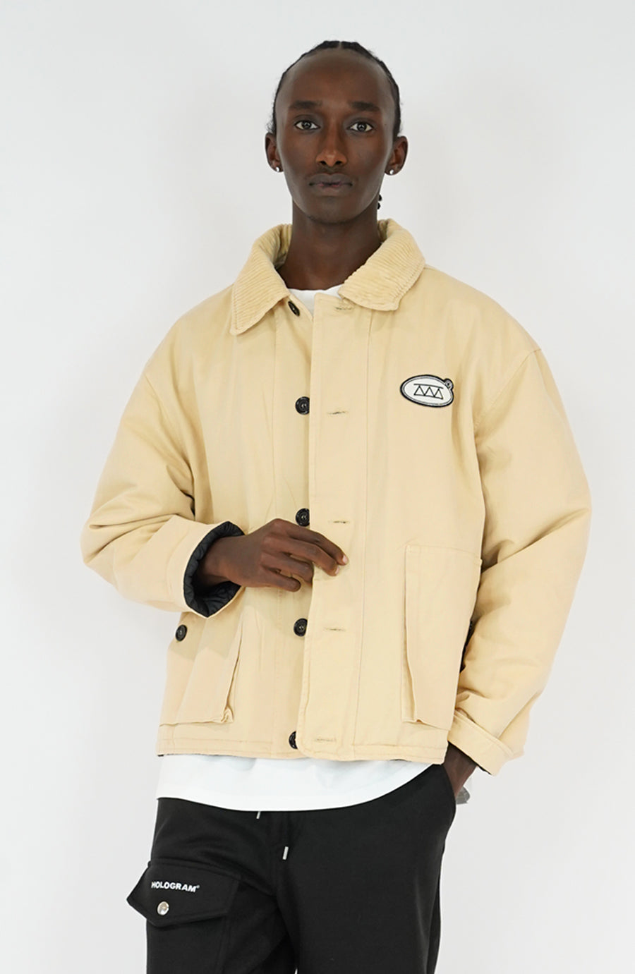 Manteau streetwear Layer beige