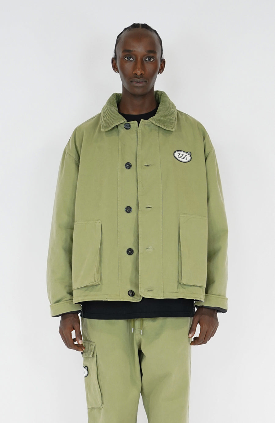 Manteau streetwear Layer olive