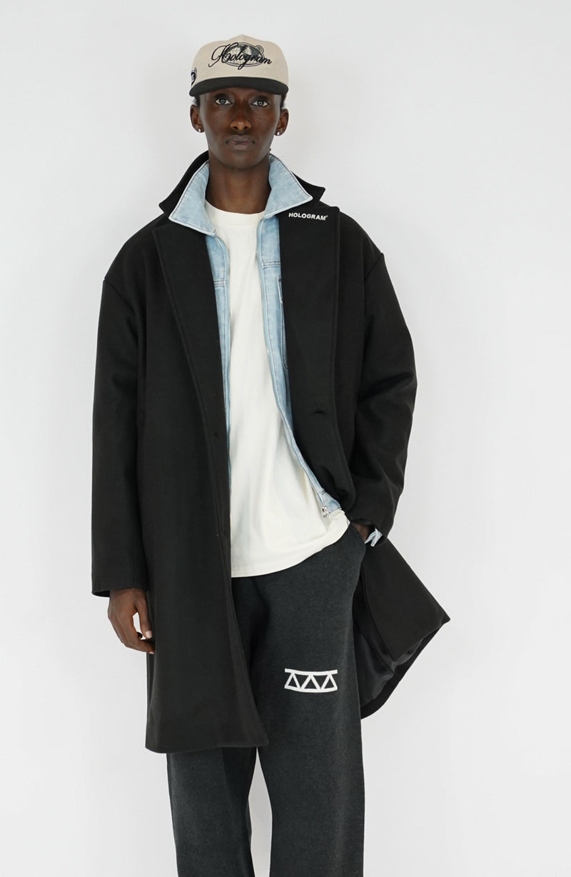 Manteau streetwear Midnight black