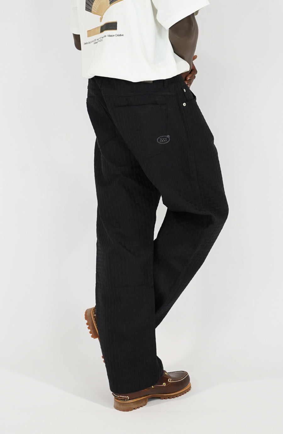 Pantalon streetwear Grid black