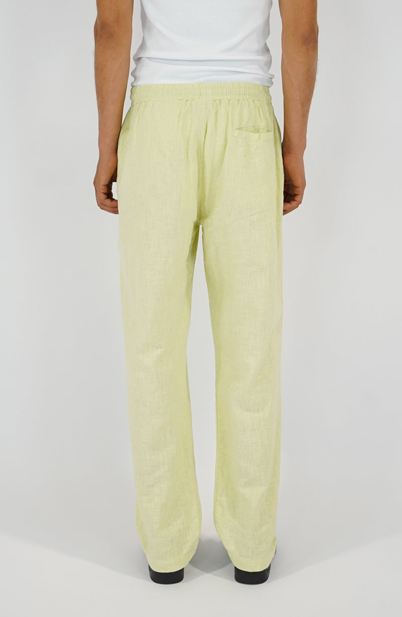 Pantalon streetwear Linen anise