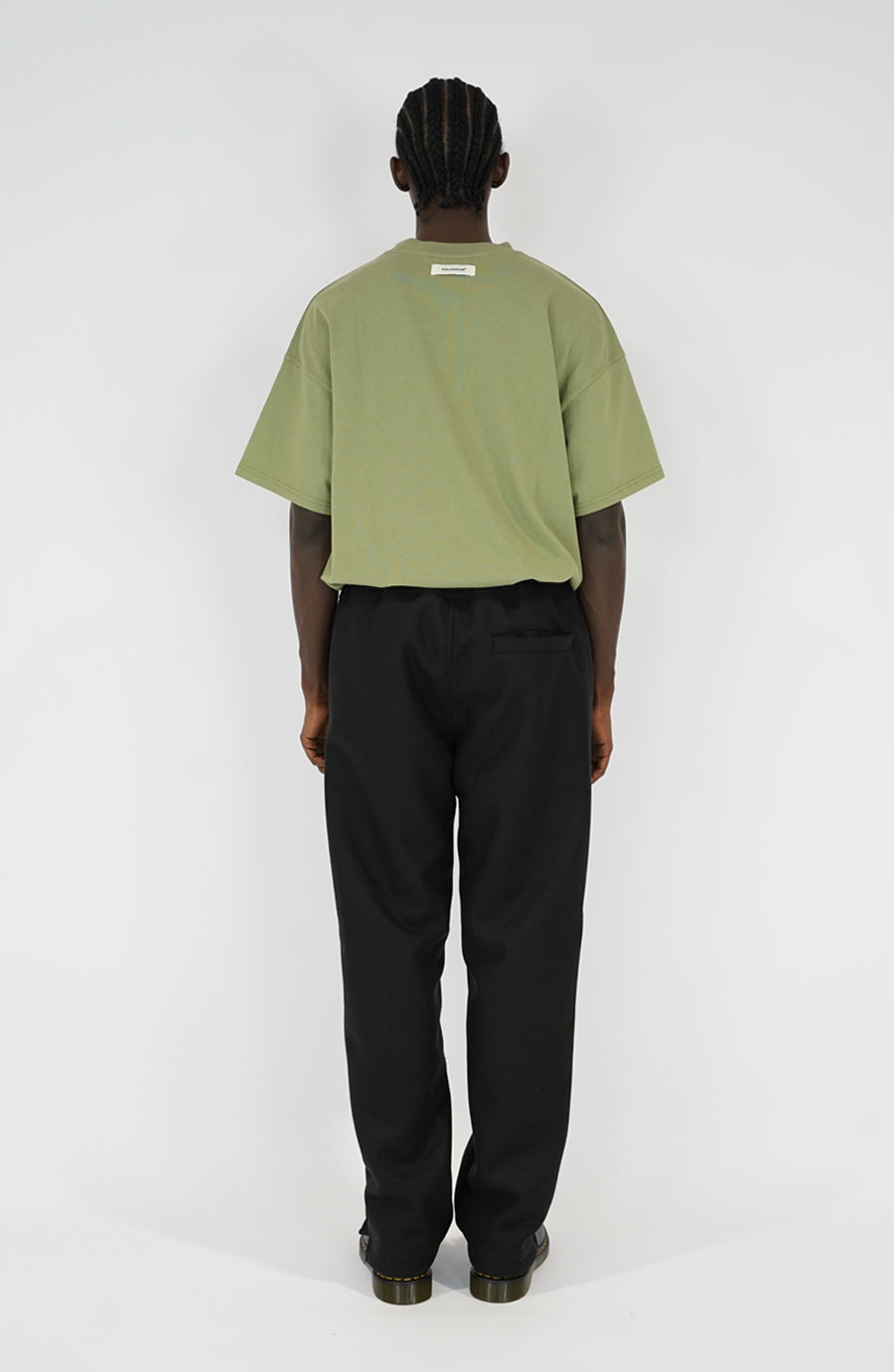 Bold black streetwear pants