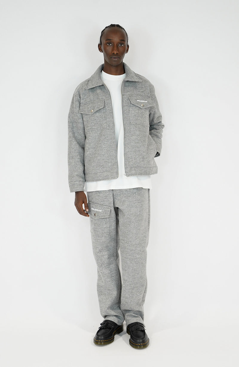 Bold grey streetwear pants