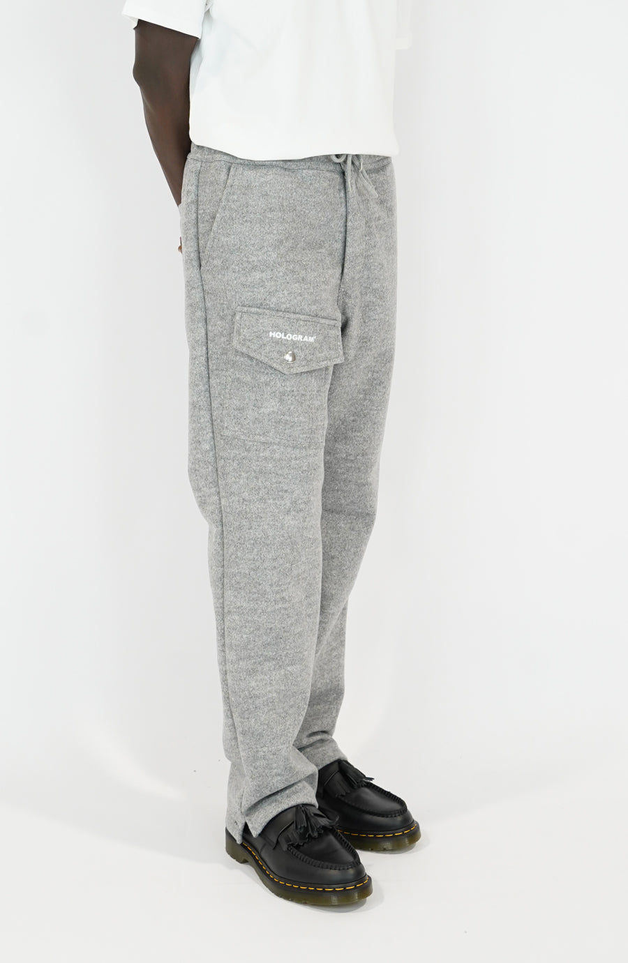 Bold grey streetwear pants