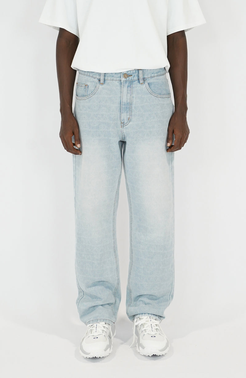 Pantalon streetwear Denim blue v2