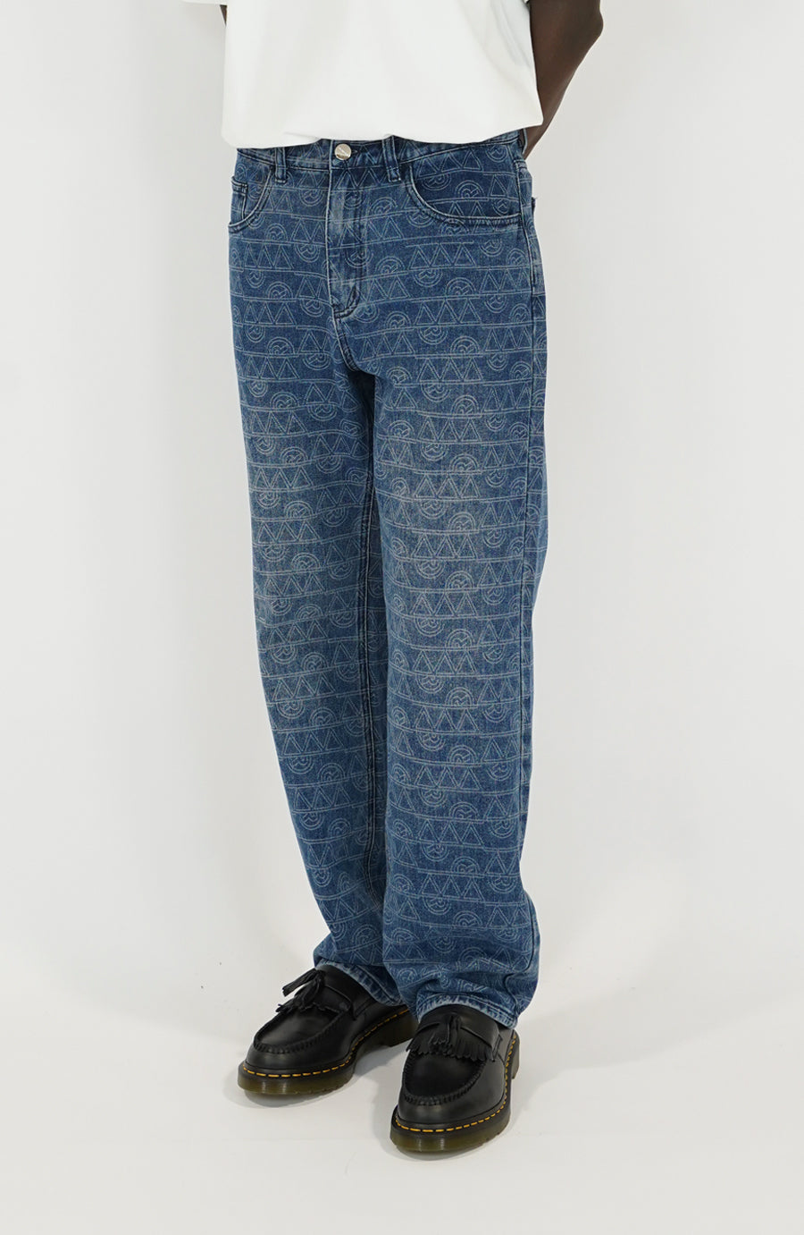 Pantalon streetwear Denim navy v2