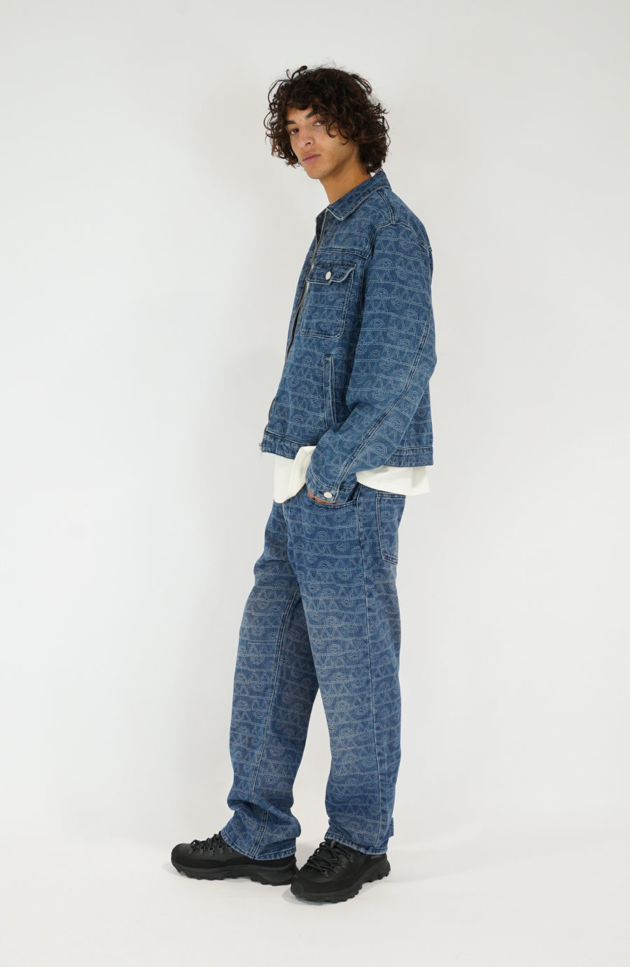 Pantalon streetwear Denim navy v2
