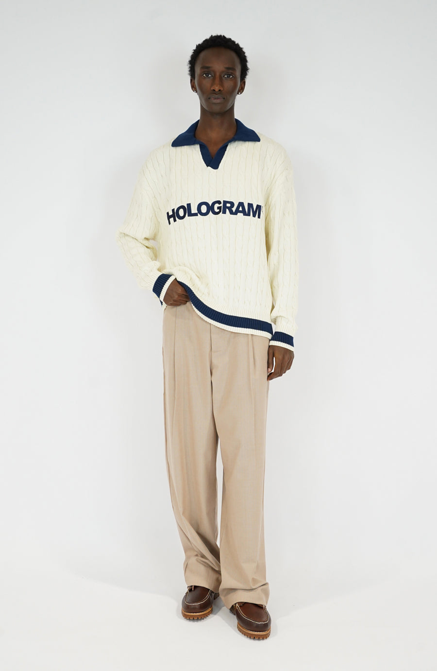 Pull streetwear Weave beige