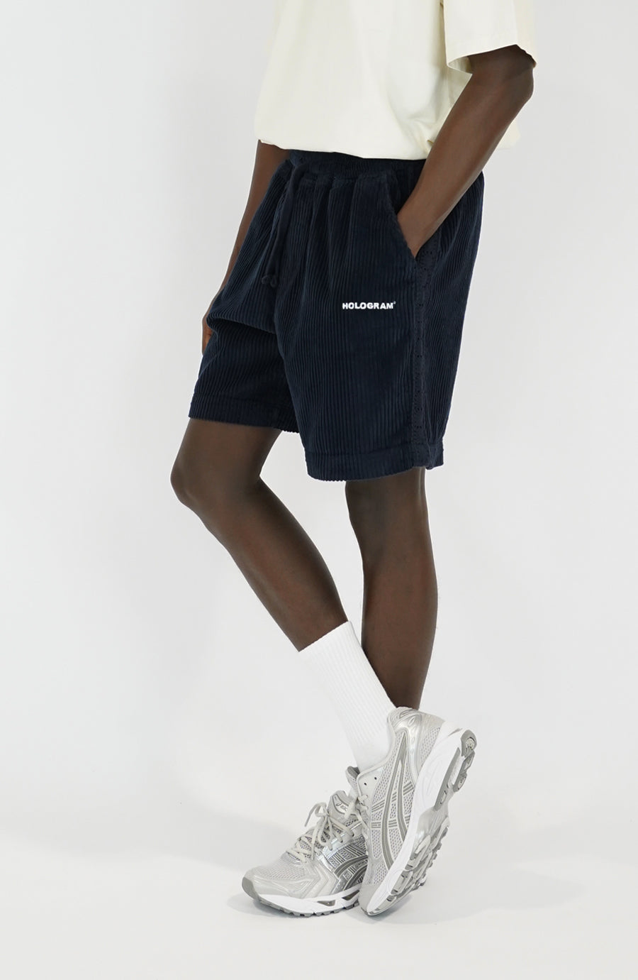 Short streetwear Velvet navy