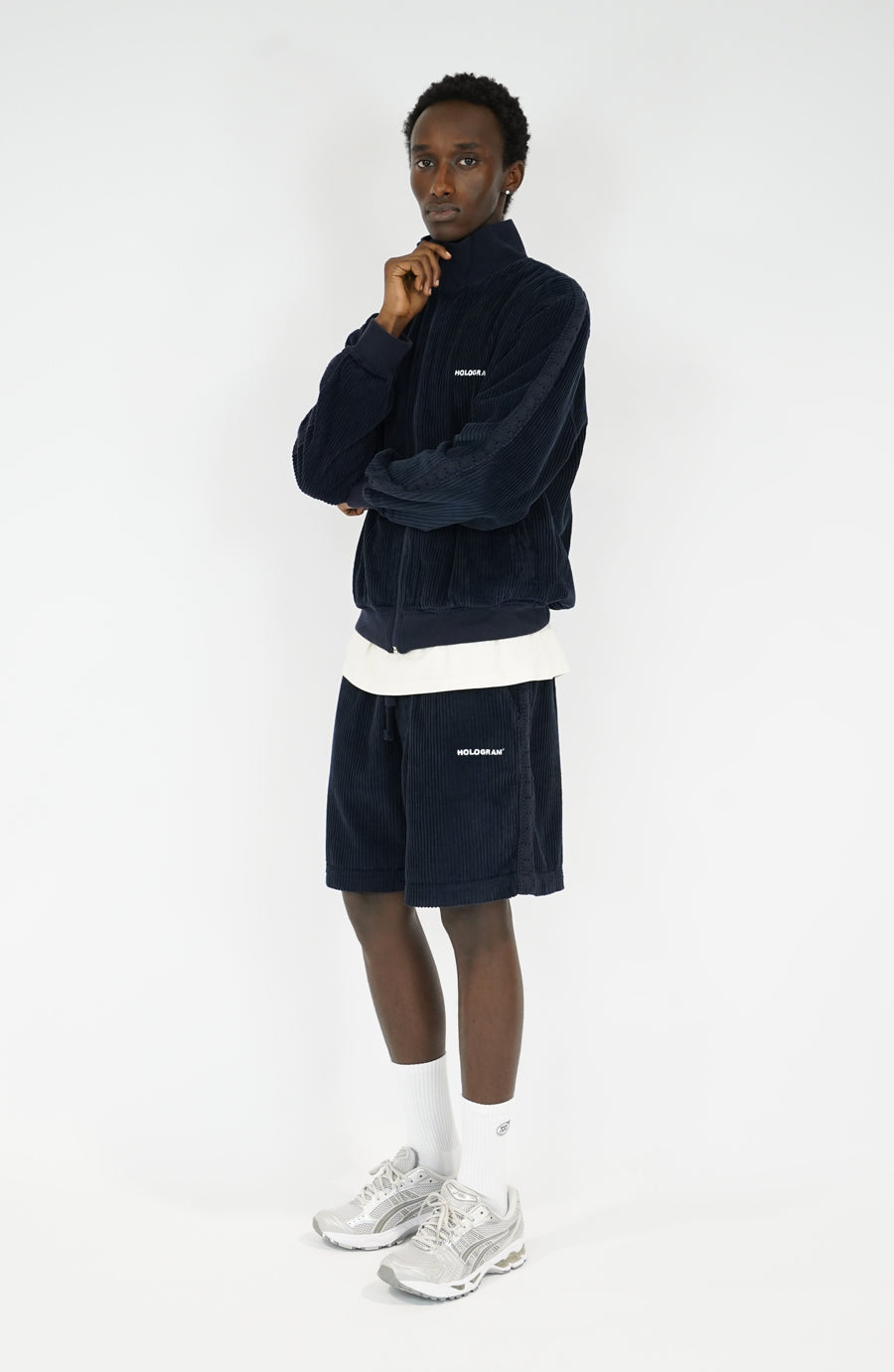 Short streetwear Velvet navy