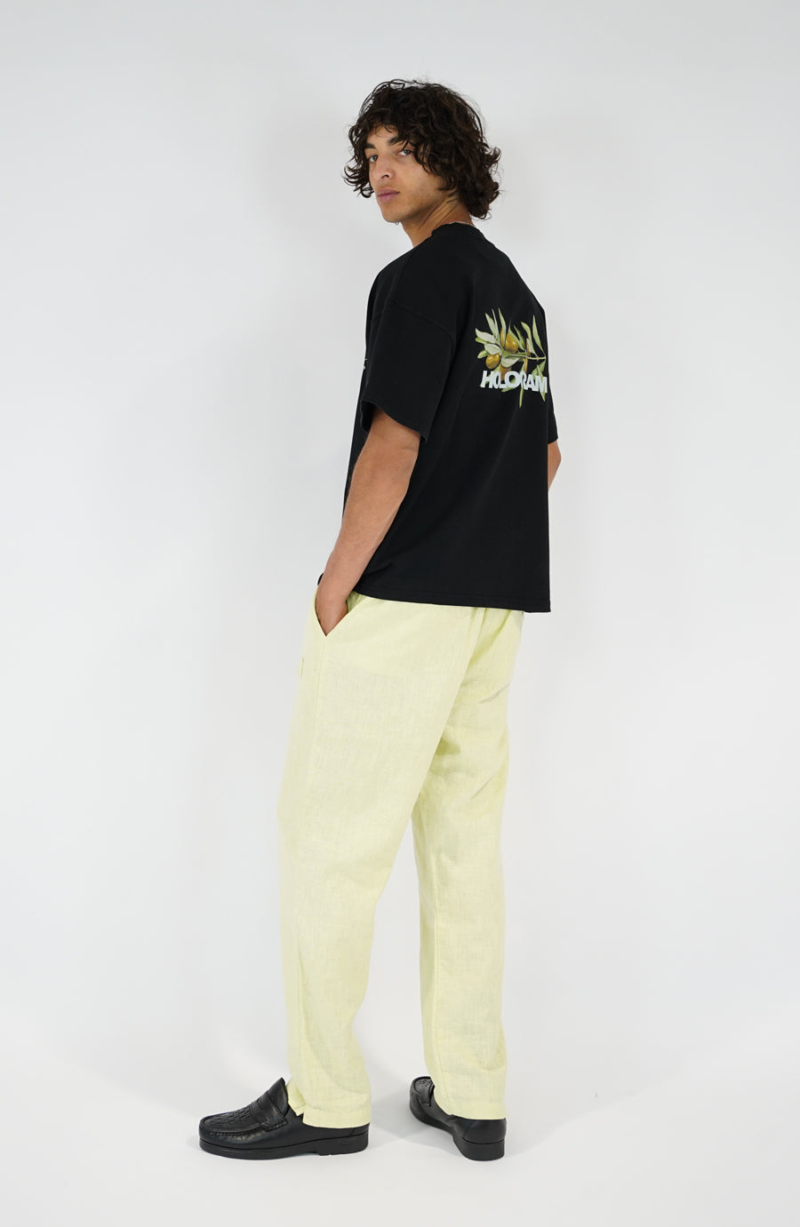 T-shirt streetwear Olive black