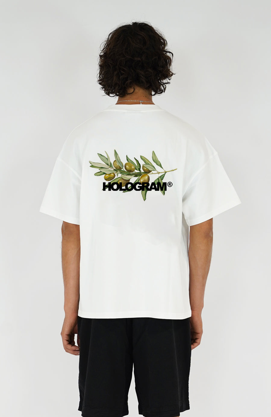 T-shirt streetwear Olive white