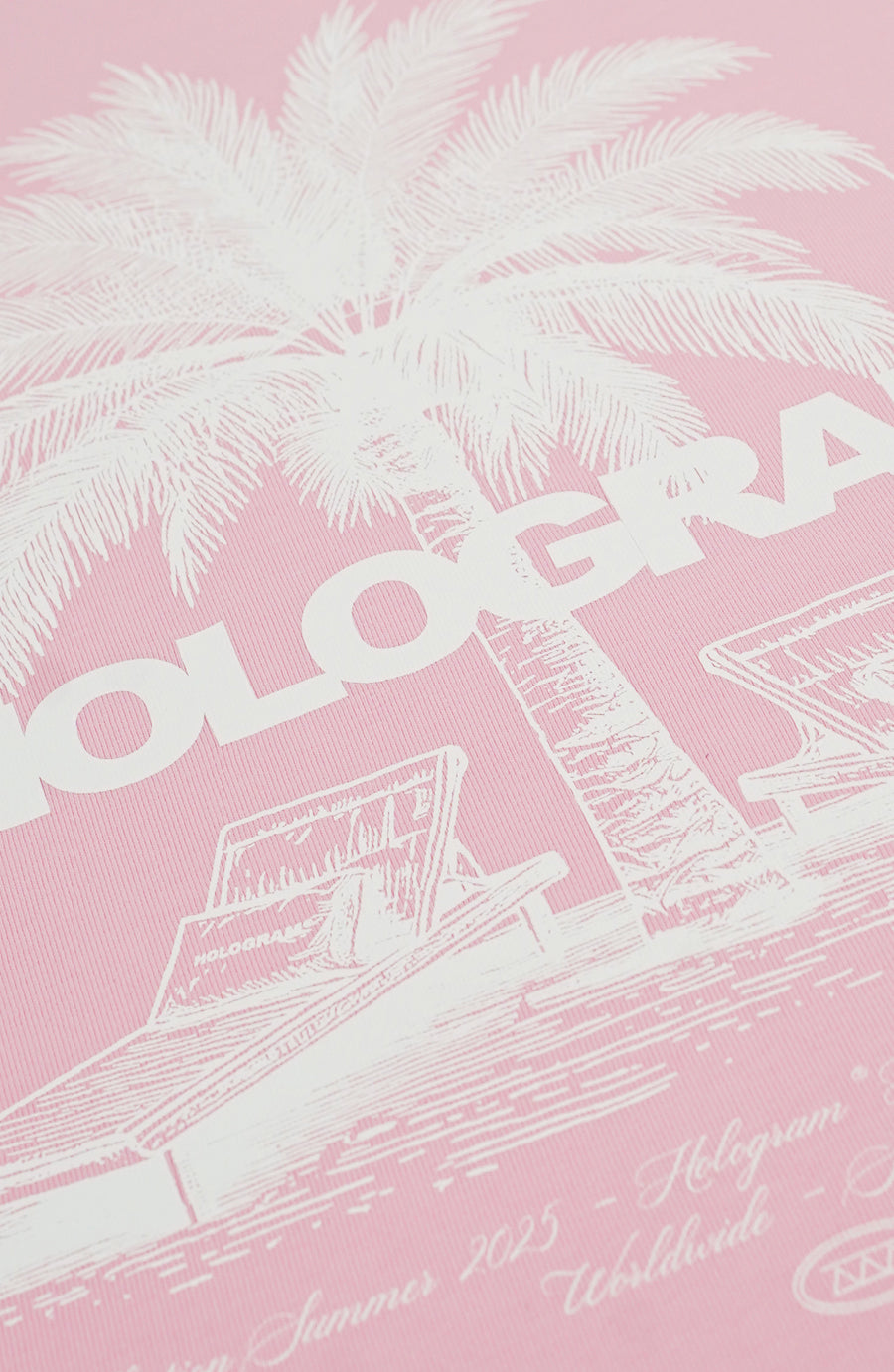 T-shirt streetwear Palm pink