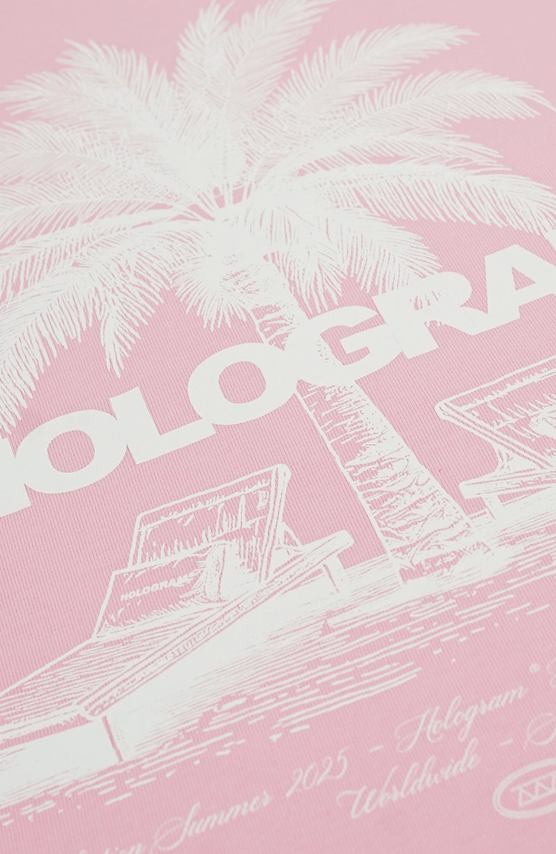 T-shirt streetwear Palm pink