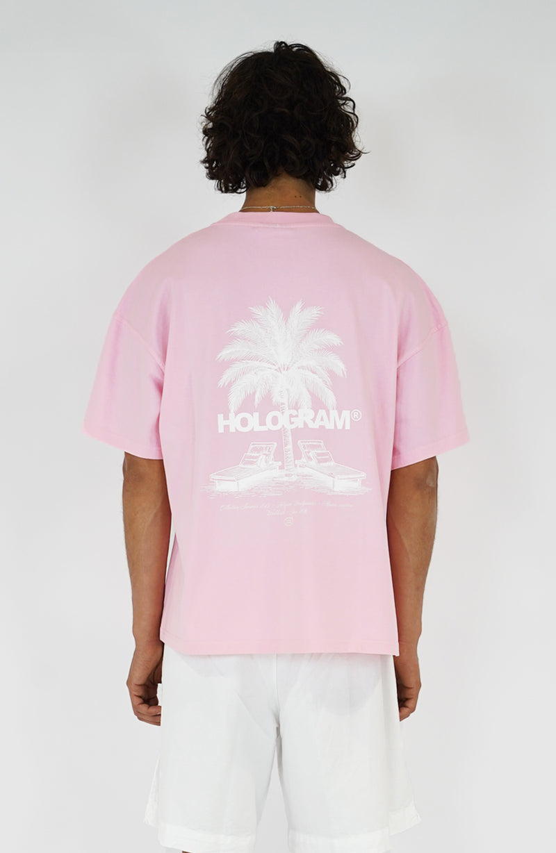T-shirt streetwear Palm pink