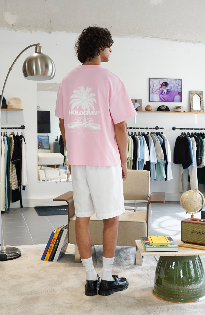 T-shirt streetwear Palm pink