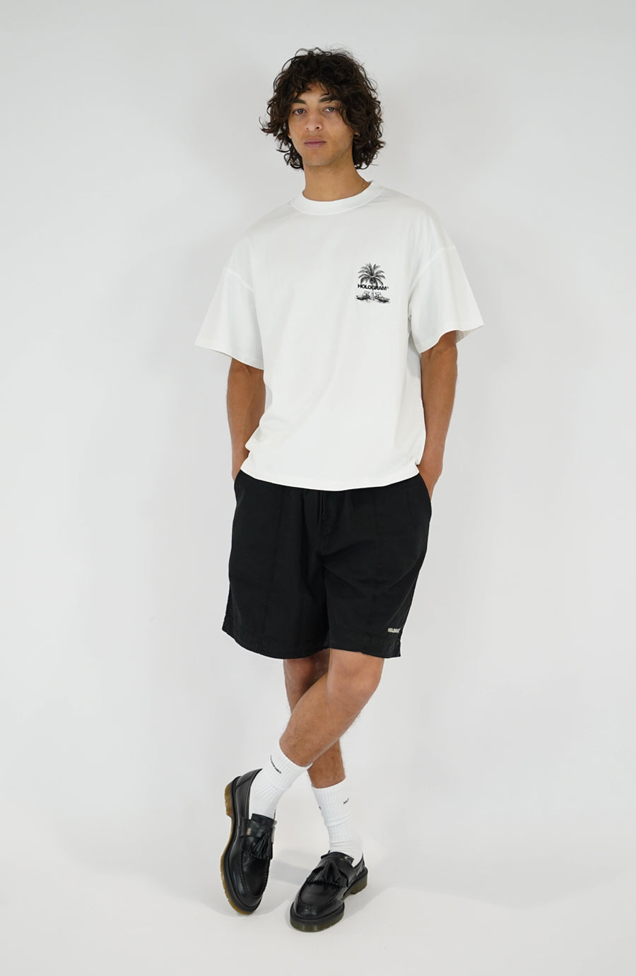 T-shirt streetwear Palm white