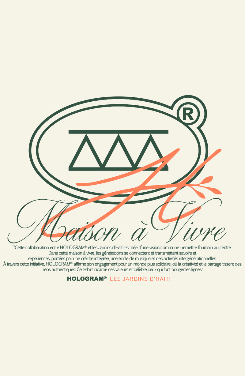 T-shirt collaboration with Les Jardins d'Haïti