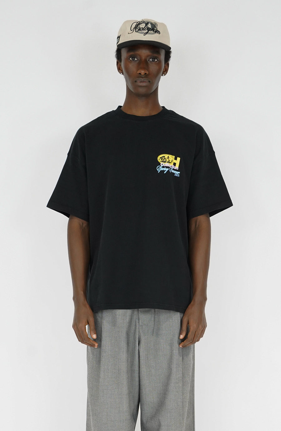 T-shirt streetwear Planet black