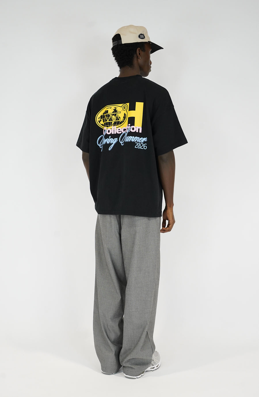 T-shirt streetwear Planet black