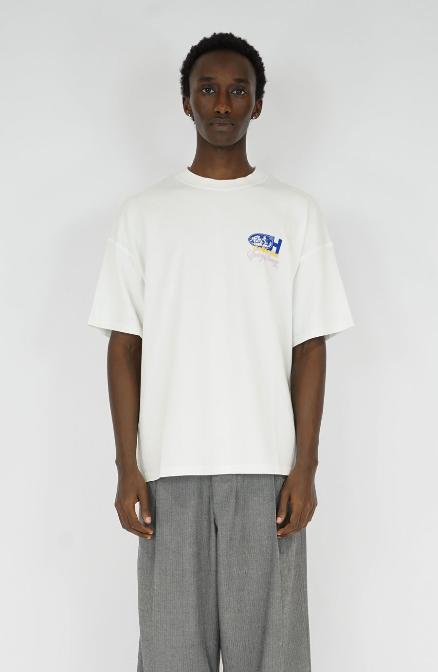 T-shirt streetwear Planet white