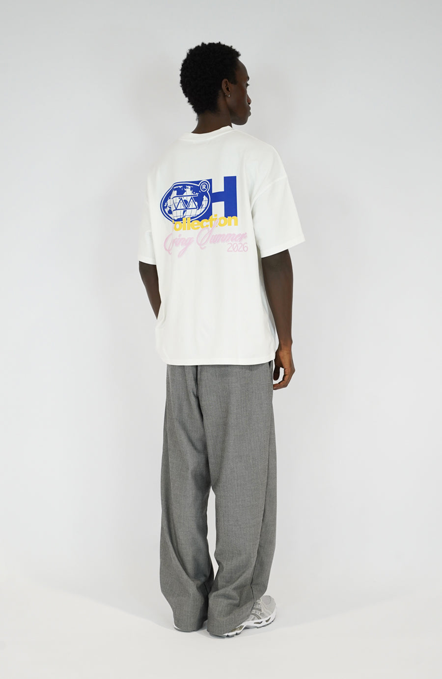 T-shirt streetwear Planet white