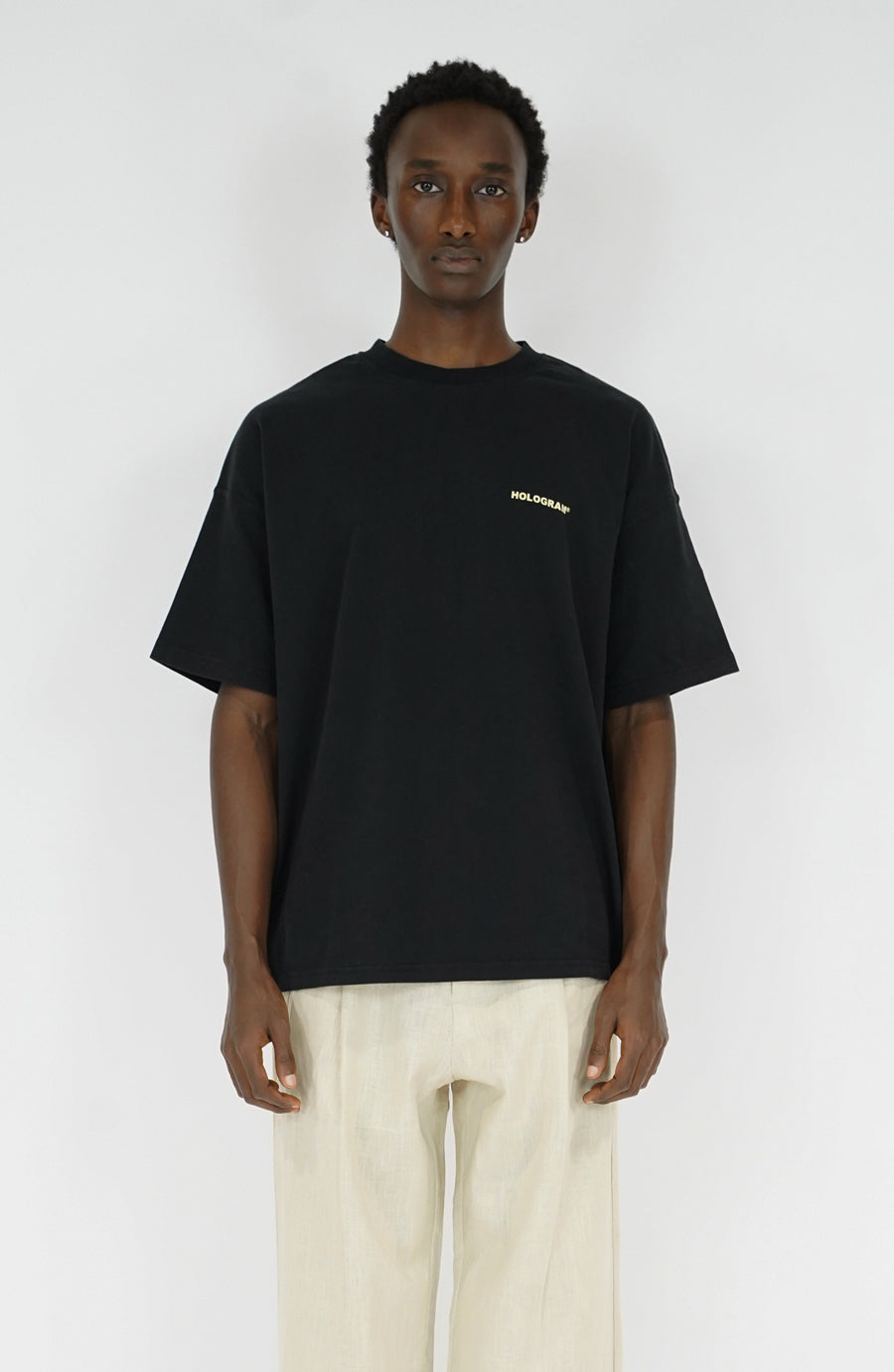 T-shirt streetwear Wind black