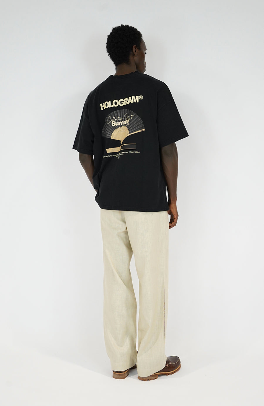 T-shirt streetwear Wind black