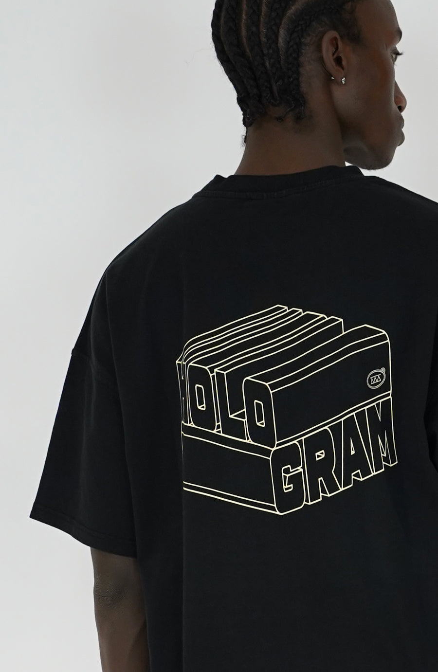 T-shirt streetwear Cube black