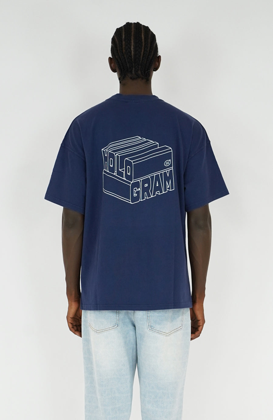 T-shirt streetwear Cube navy