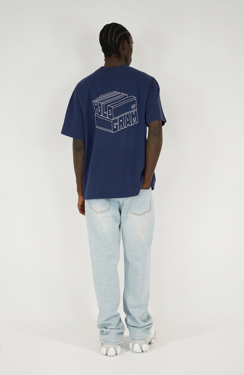 T-shirt streetwear Cube navy