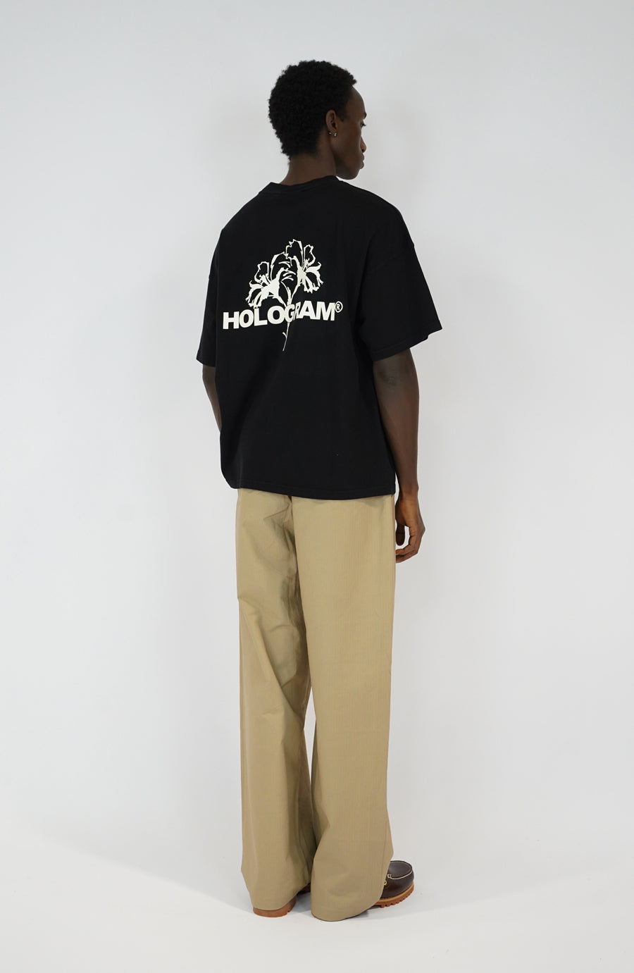 T-shirt Flower black