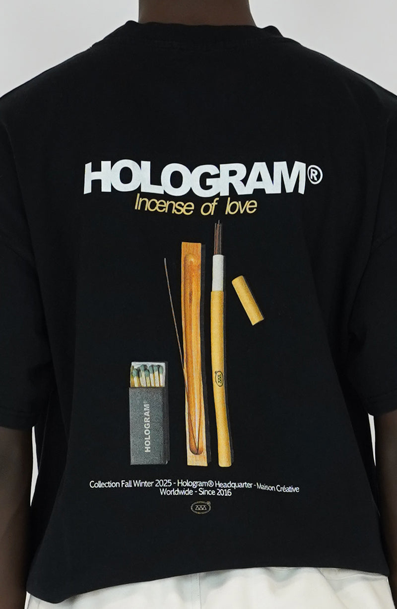 T-shirt streetwear Incense black