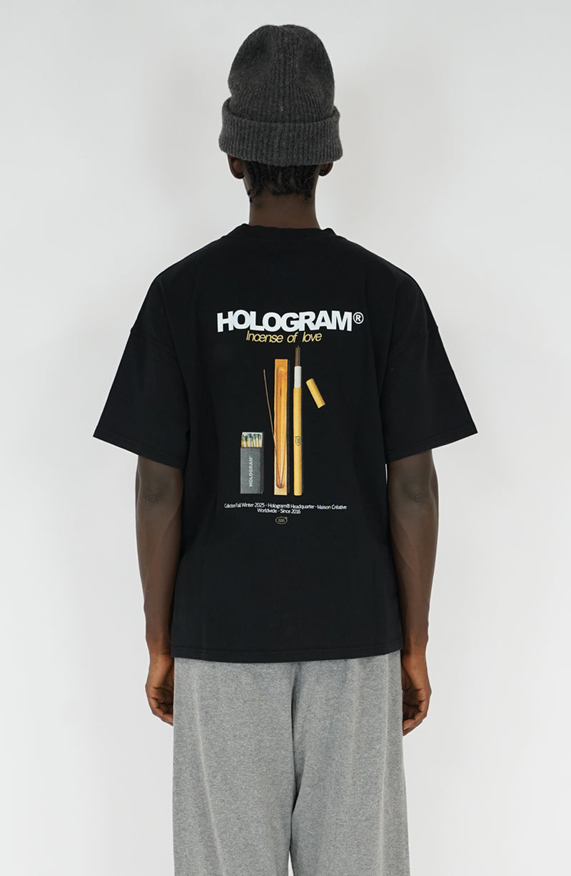 T-shirt streetwear Incense black