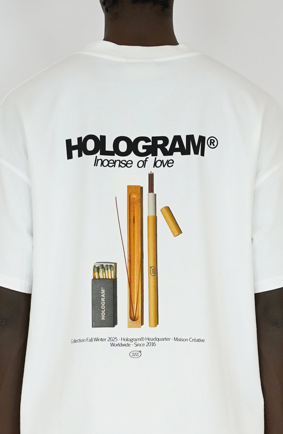 Incense white streetwear t-shirt