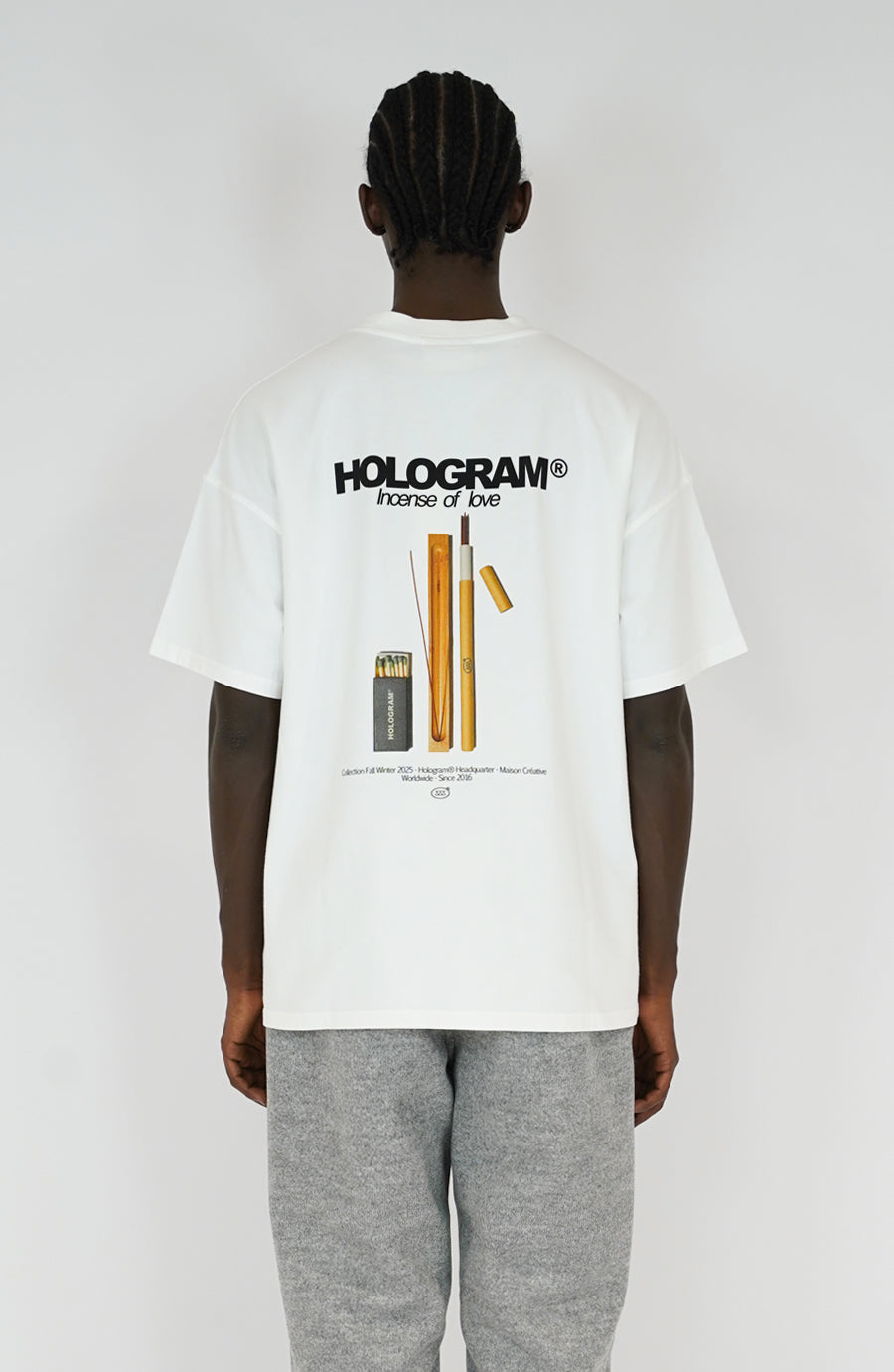 Incense white streetwear t-shirt
