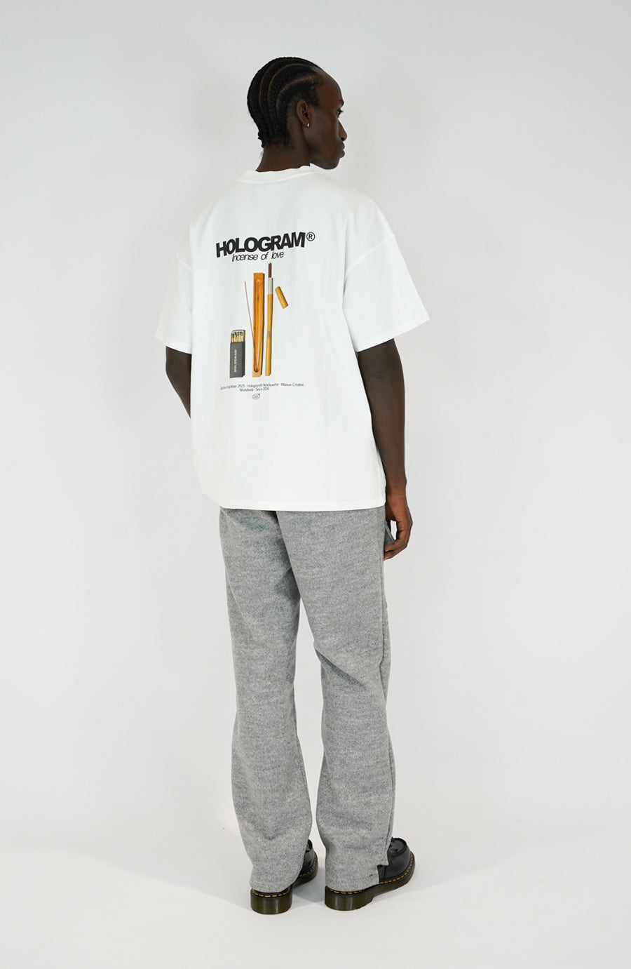 Incense white streetwear t-shirt