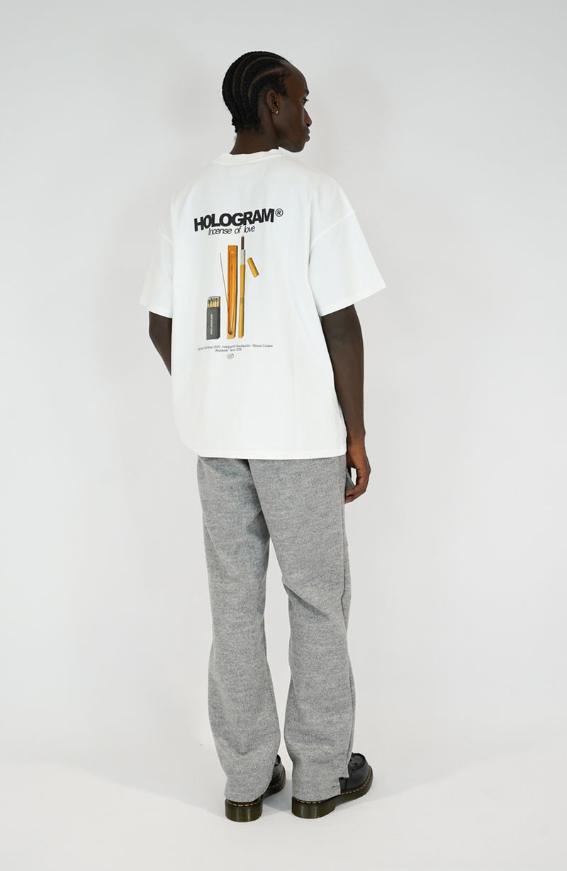 Incense white streetwear t-shirt