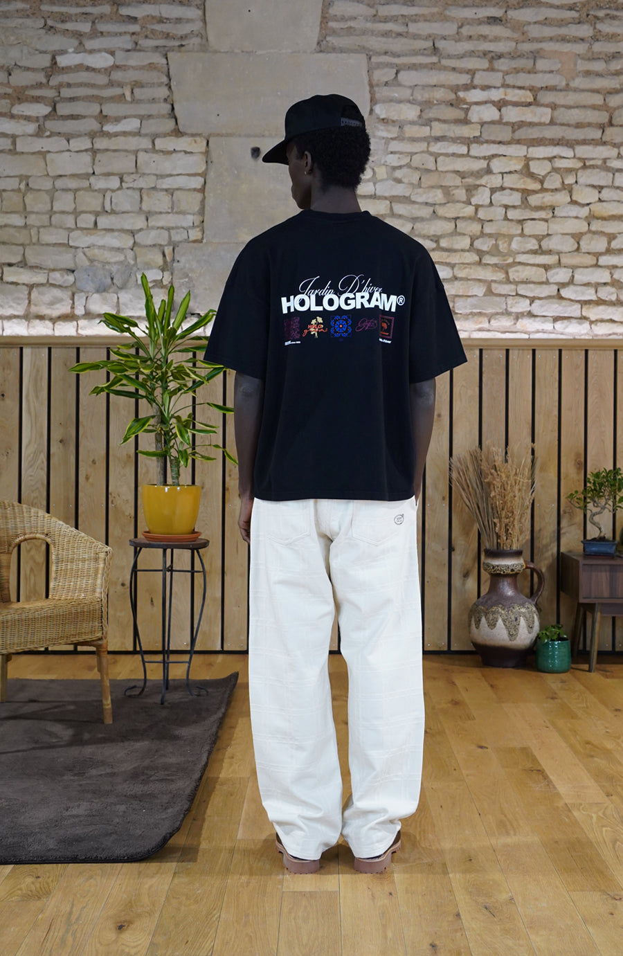 T-shirt Mosaic black
