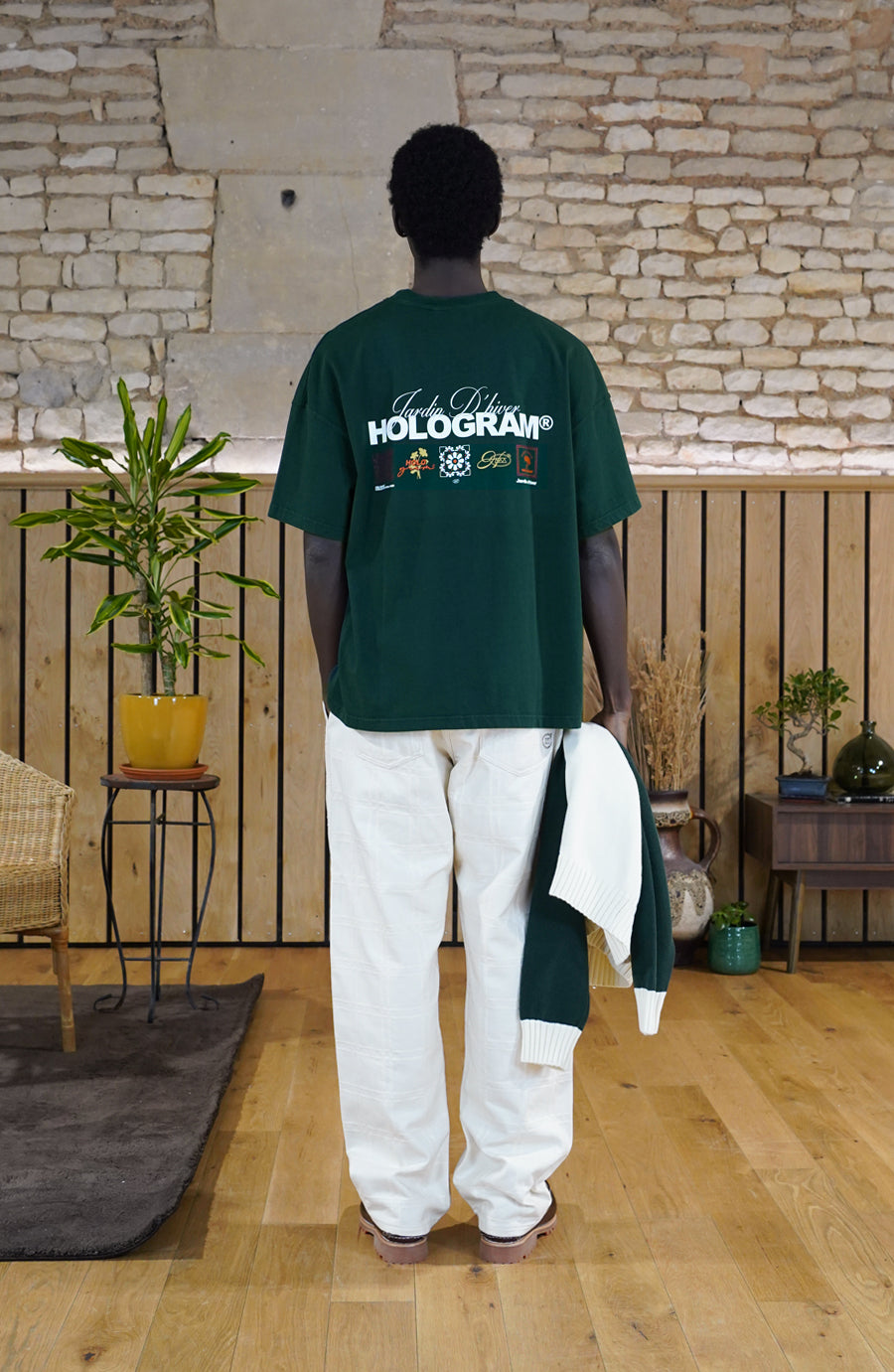 T-shirt Mosaic green