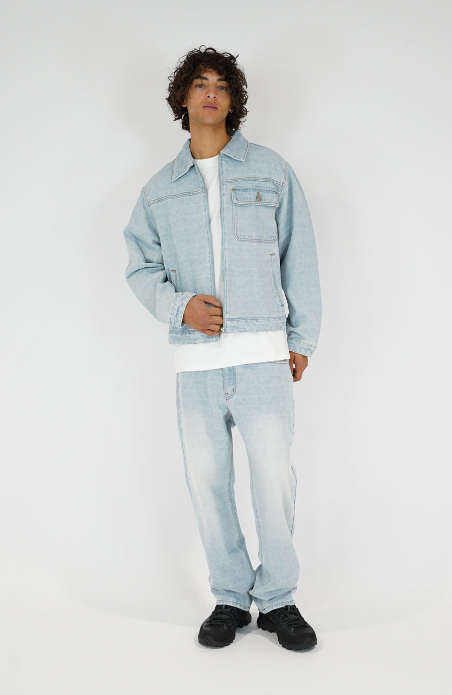 Veste streetwear Denim blue v2